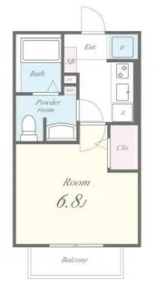 ハンプデンコート【2階】の間取り