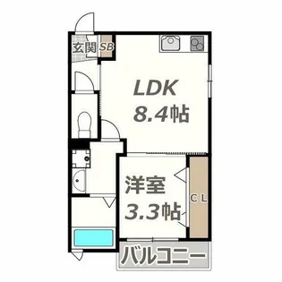 岩伸リバーコート住吉【205号室】の間取り