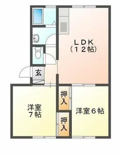 ハイツ明和 A棟【401号室】の間取り