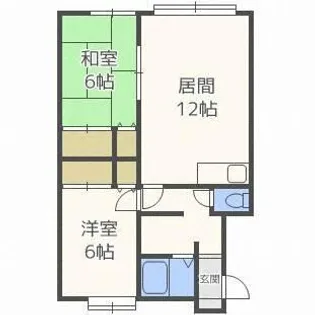 フロール6.3【203号室】の間取り