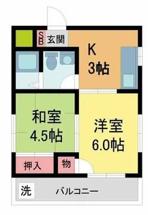グリーンハイム塔の町【3階】の間取り