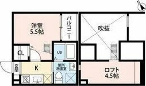 luce【2階】の間取り