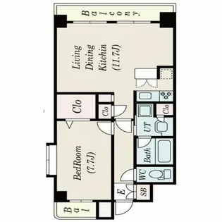 ラドーニ清水【11階】の間取り