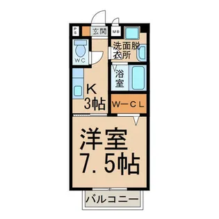 カンペチア【1階】の間取り