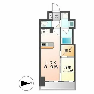 ハーモニーレジデンス名古屋イースト【304号室】の間取り