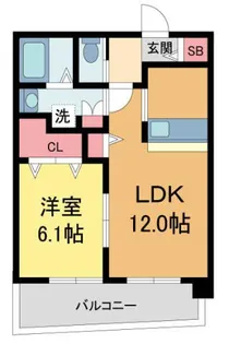セレニテ西宮本町【704号室】の間取り