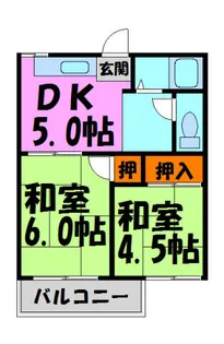 秀明ハイツI【201号室】の間取り