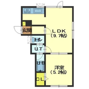 コートアベニュー【D号室】の間取り
