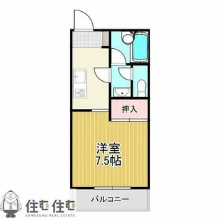 オリエンタルヒルズ【202号室】の間取り