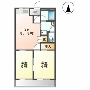 ブルーリボンA棟【1階】の間取り