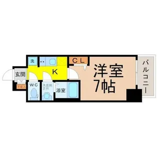 1Kの間取り画像