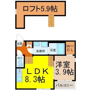シエルクレア【2階】の間取り