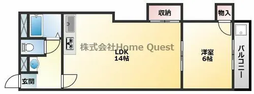 八尾大発マンション【303号室】の間取り