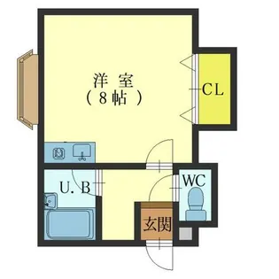 1Rの間取り画像