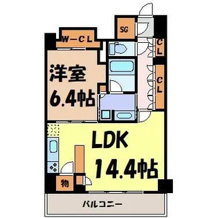 パークアクシス名駅南グランデ【11階】の間取り