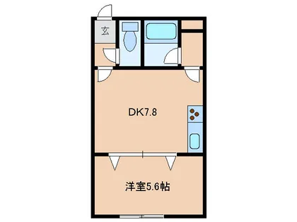 ノースシャイン五稜郭【201号室】の間取り