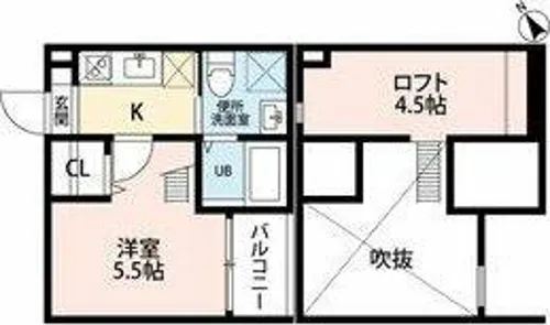 luce【2階】の間取り