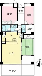 西神糀台ミオ【103号室】の間取り
