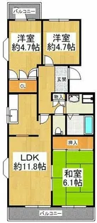 グリーンヒル小金台マンション【2階】の間取り