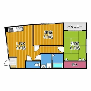 石川ハイツ【2階】の間取り