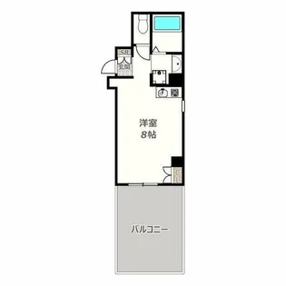 プライムタワー阿倍野40【301号室】の間取り