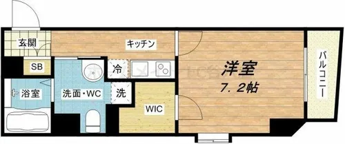 ディナスティ玉造【3階】の間取り