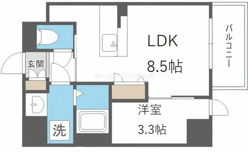 ArtizA京橋WEST【8階】の間取り