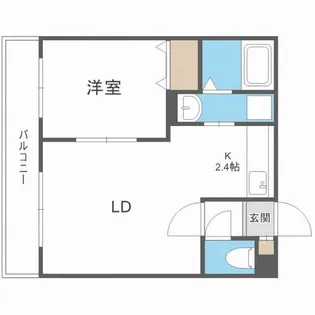 ヌーヴェルコート【203号室】の間取り