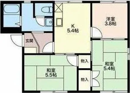 タウン滝ノ水【1階】の間取り
