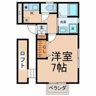 プライムハウス【1階】の間取り