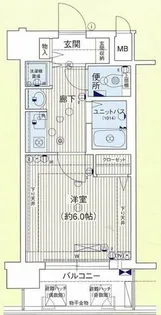 プレサンス東本町【3階】の間取り