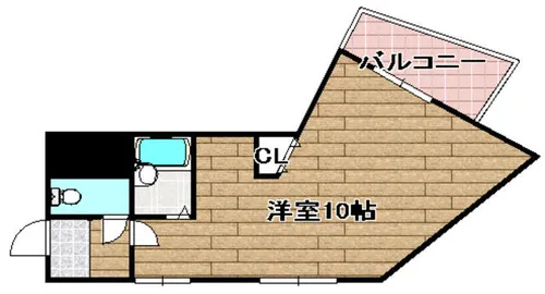 セレーン城跡【102号室】の間取り