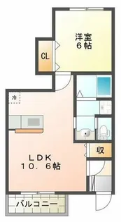 パストラルメゾンB棟【1階】の間取り