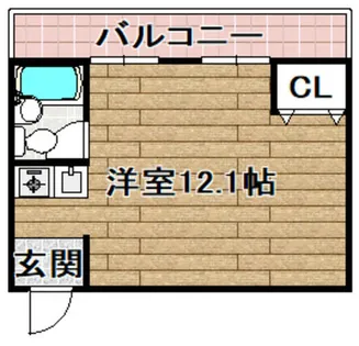 ブードワール【56号室】の間取り