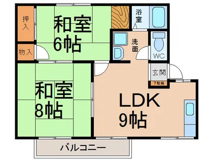 サンロード二重堀【2階】の間取り