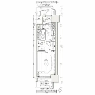 エステムコート名古屋ライブゲート【14階】の間取り