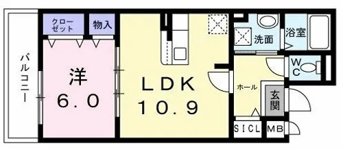 プレミアスペースⅡ【3階】の間取り