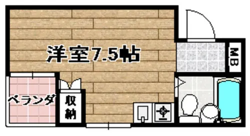 STマンションⅢ【203号室】の間取り