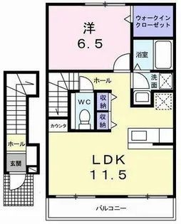 プラティークレーブⅣ【2階】の間取り
