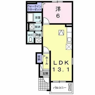 アバンツァート西島【1階】の間取り