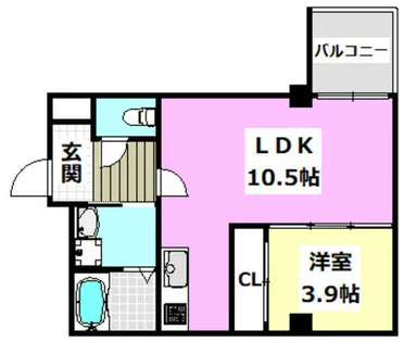 GARDENIA茨木【1階】の間取り
