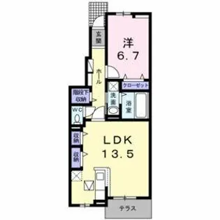 メゾン・ド・カルムⅥ【1階】の間取り