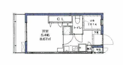 ハーベスト白金【2階】の間取り