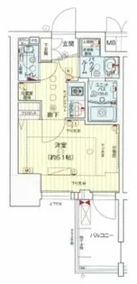 プレサンス上町台クレスト【6階】の間取り