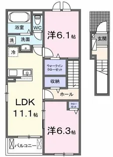 ソレイユ フルール【2階】の間取り