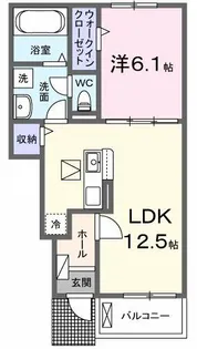 アン・ソレイユ【1階】の間取り