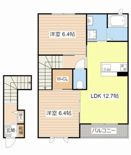 ジョイフルメゾン SK【205号室】の間取り