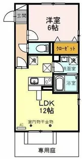 パルティーダイースト【1階】の間取り