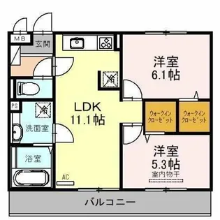 Pearl Annex【3階】の間取り