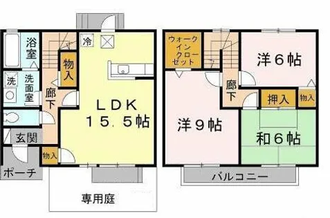 アーマビリータⅢ【1階】の間取り